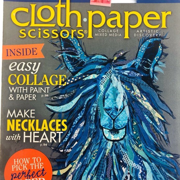 Cloth Paper Scissors Magazine January February 2014 Projects Collage Mixed Media - Picture 2 of 6